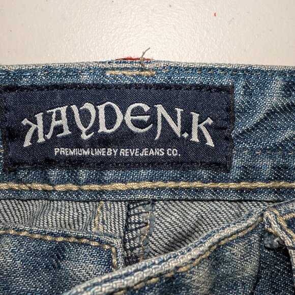 Reve-Kayden K Heavy Stitch Bling Jeans. Size 36x32 - Picture 4 of 5